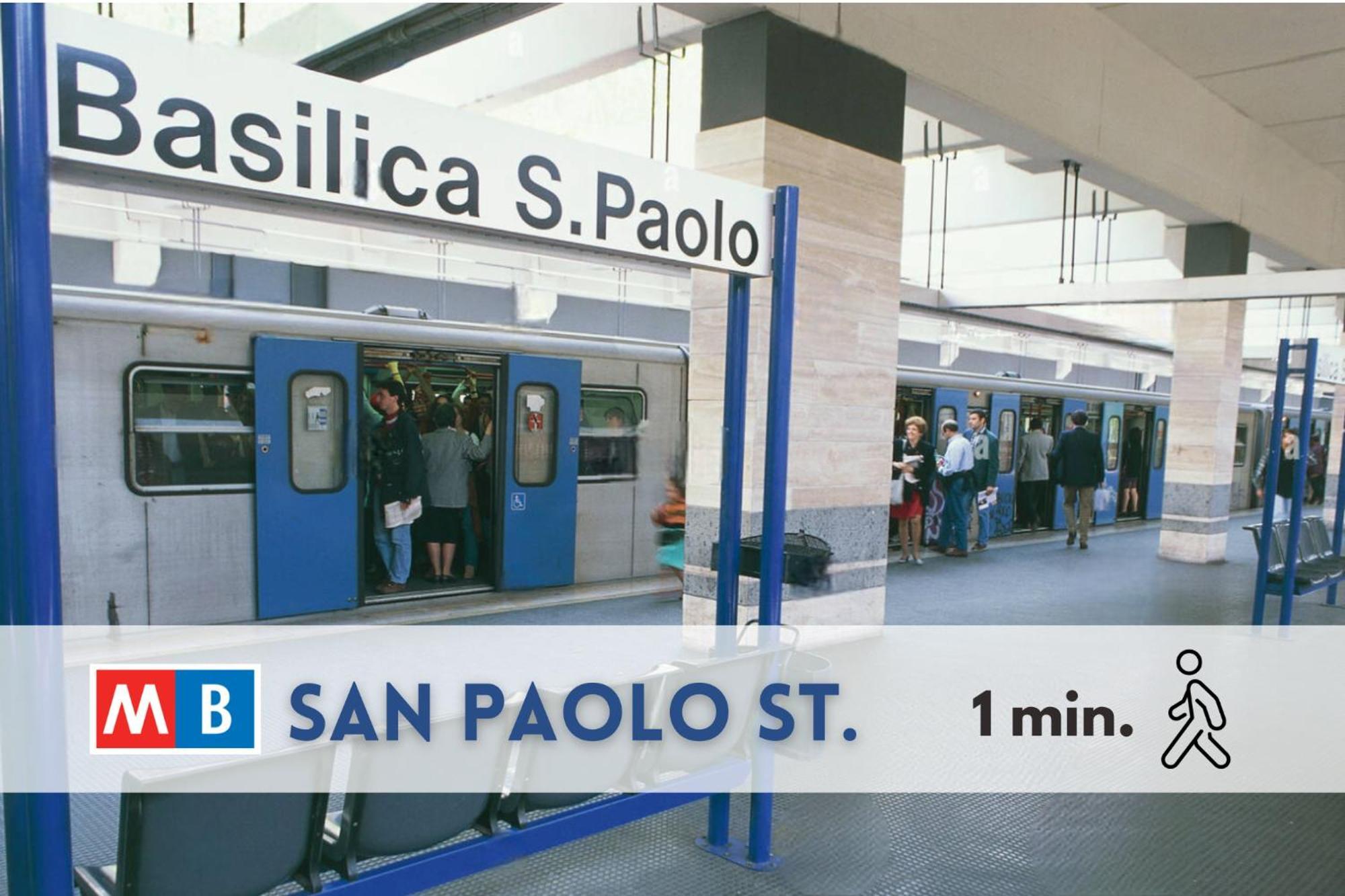 San Paolo Suites Metro Station Rom Exterior foto